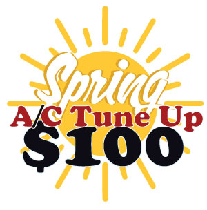 Spring Time Air COnditioning Tune Up just one hundred dollars